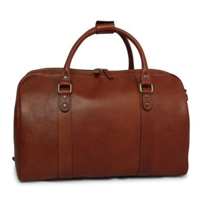 תיק דפל מעור איטלקי איכותי מבית Old Angler Italy – מבט חזיתי