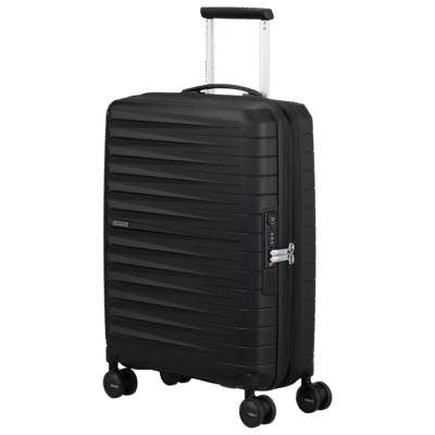 מזוודת קבינה American Tourister FastForward שחורה בגודל 55 סנטימטר