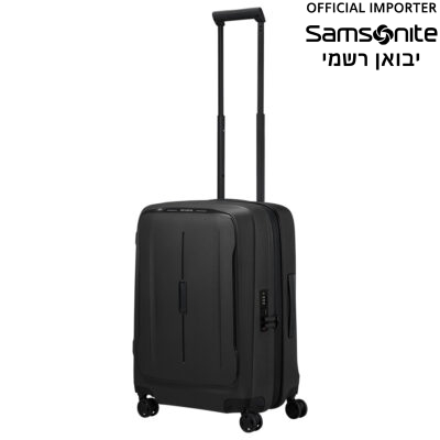 מזוודת טרולי סמסונייט Essens מתרחבת 55 ס"מ בצבע גרפיט עומדת