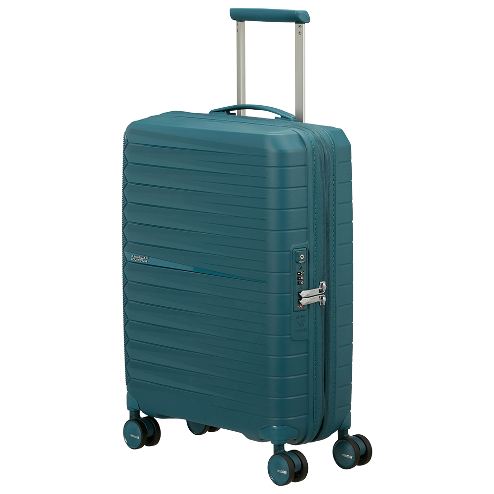 מזוודת טרולי מומלצת לטיסות דגם FastForward בצבע טורקיז