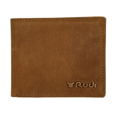 ארנק לגבר מעור מלא איכותי דגם 1171S בגווני שחור וטבק מבית רודי