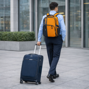 מזוודת בד סמסונייט עם מערכת גרירה שקטה ונוחה