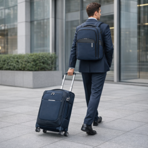 מזוודות בד סמסונייט איכותיות עם מערכת גלגלים מתקדמת