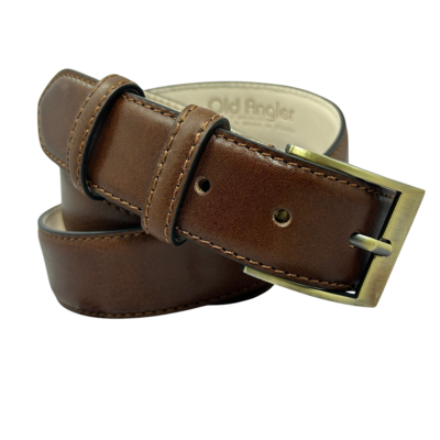 חגורת עור לגבר מפירנצה Old Angler Firenze רוחב 3.5 ס"מ דגם 5136
