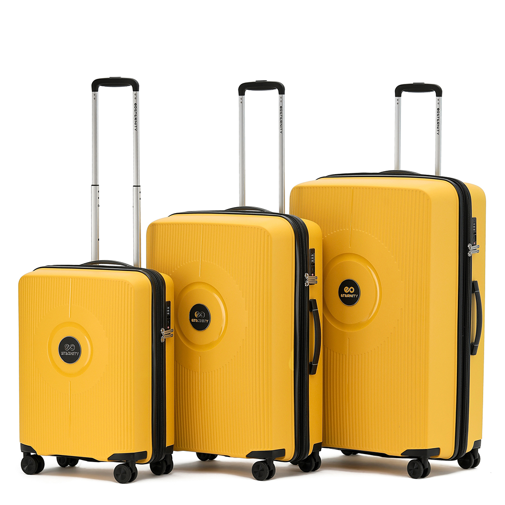 סט 3 מזוודות קשיחות Eternity Orlando צבע צהוב