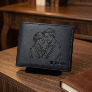 ארנק לגבר רודי מעור שחור איכותי