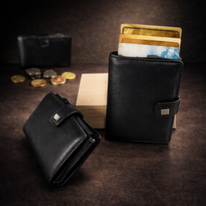 ארנק עור איכותי לגברים עם כרטיסים וכסף בעיצוב יוקרתי לשימוש יומיומי