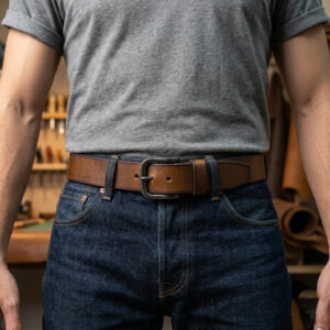 איך לבחור חגורת עור לגבר בגוון חום עם גימור איכותי והתאמה יומיומית