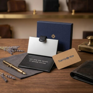 חריטה בלייזר על ארנק לגבר