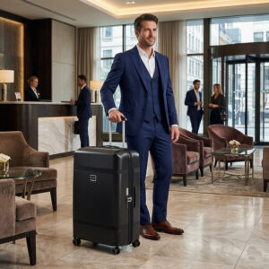 מזוודת סמסונייט קשיחה איכותית