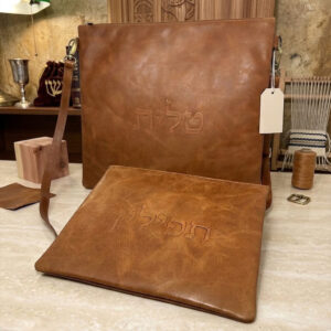 תיק טלית ותפילין מעור עבודת יד איכותי