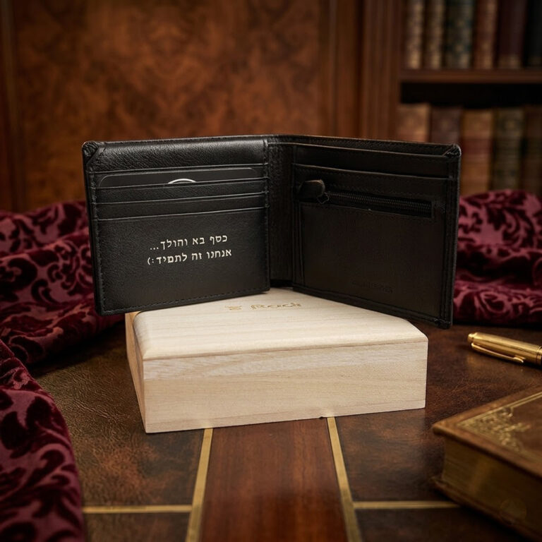מתנה לגבר ליום הולדת ארנק עור איכותי לגבר