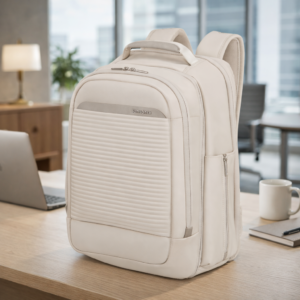 תיק גב Samsonite בהיר איכותי ונוח לעבודה ונסיעות