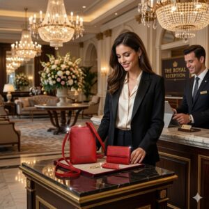 מתנה לאישה עם חריטה – סט עור איטלקי יוקרתי הכולל תיק צד, ארנק נשים ומחזיק מפתחות מעור נאפה