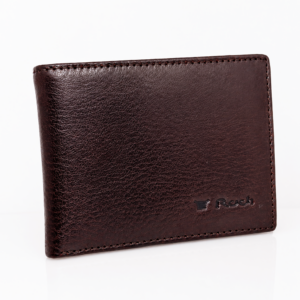 ארנק עור איטלקי לגבר חום כהה