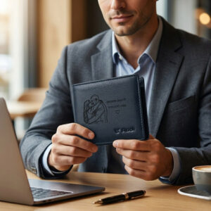 ארנק לגבר קטן ונוח עם מבנה חכם