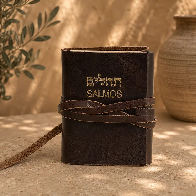 ספר תהילים עברית ספרדית בכריכת עור אמיתי – הוצאת סיני – תמונה 6