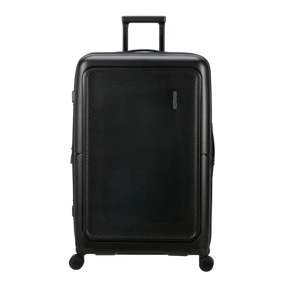 מזוודה גדולה American Tourister DashPop 77 ס"מ שחורה מתרחבת