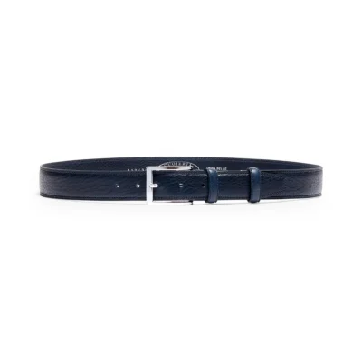 חגורה אלגנטית לגבר מעור איטלקי Cuoieria Fiorentina דגם DG0512G, כחול
