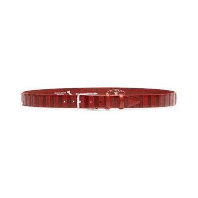 חגורה עם דוגמה לגבר מעור איטלקי Cuoieria Fiorentina דגם DG1290G, חום