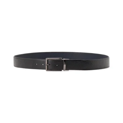 חגורה דו-צדדית לגבר מעור איטלקי Cuoieria Fiorentina דגם DG0851G, שחור וכחול