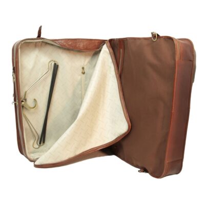 תיק חליפות מעור איטלקי Old Angler דגם 1095, עור איטלקי בעבודת יד מפירנצה