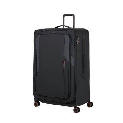 מזוודת Samsonite Glazed 84 ענקית רכה מתרחבת בצבע שחור